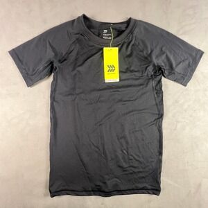 All in Motion Boys Black Short Sleeve Compression Shirt Size M 8/10 NWT